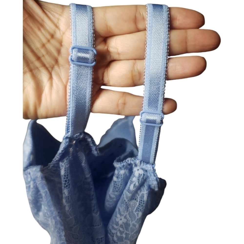 Victoria's Secret Women's Blue corset style bra 34 D - Picture 6 of 6